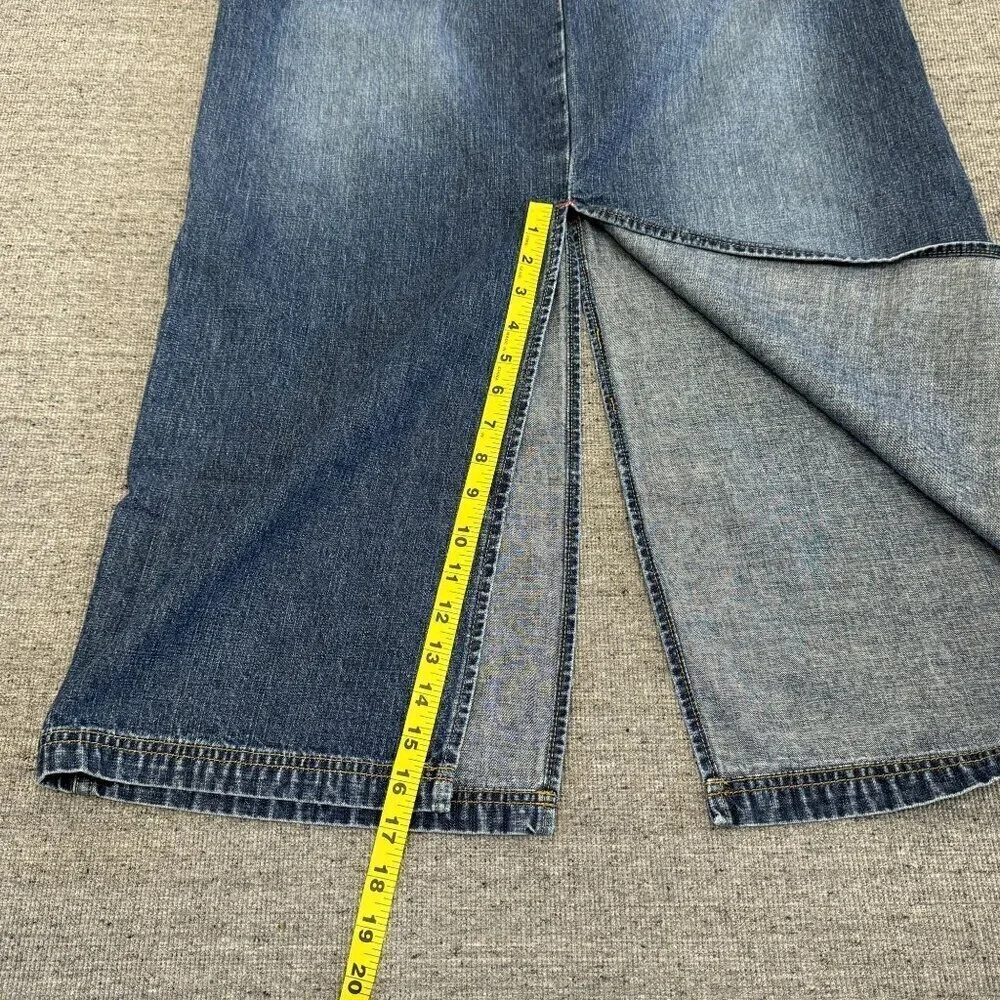 Baileys Point omen's Jeans Blues Denim Maxi Skirt Vintage Style Size 14 Waist 36 - Picture 9 of 16